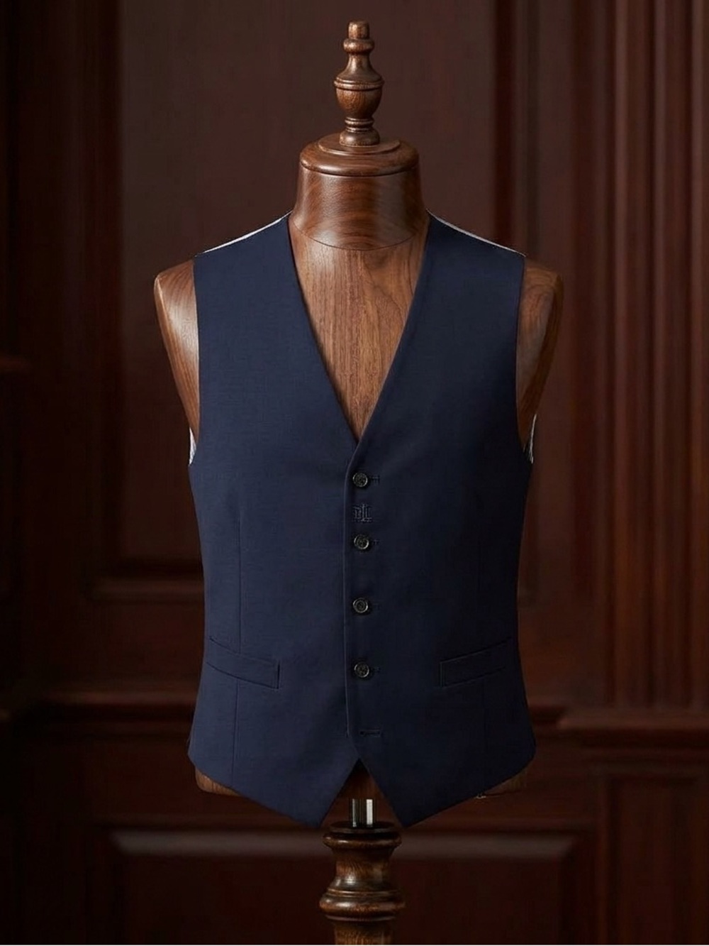 NWT Lauren Ralph Lauren UltraFlex Suit Vest Navy Blue Men's 3XL Hitchcock